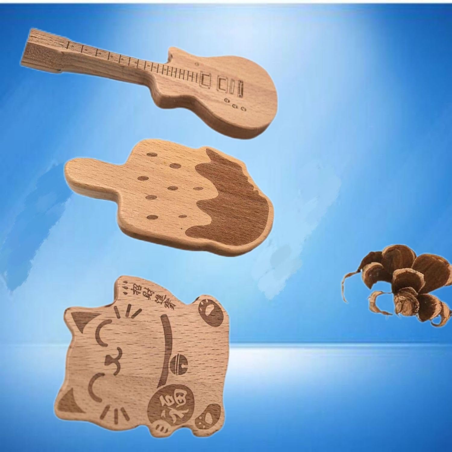 kitchen utensils set.木质金属开盖器啤酒开瓶器不锈钢酒起子吉它招财猫冰淇淋